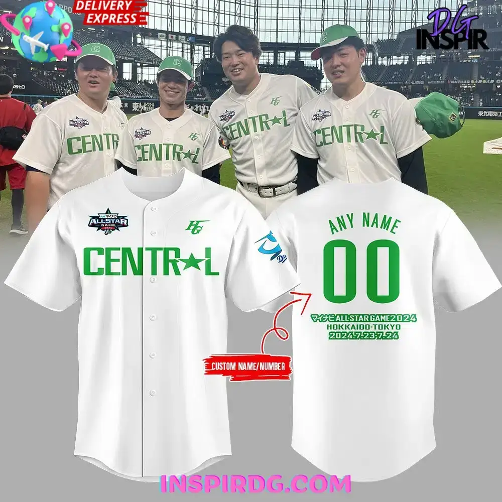 Npb Chunichi Dragons All-Star Game Player Green Baseball Jersey Image