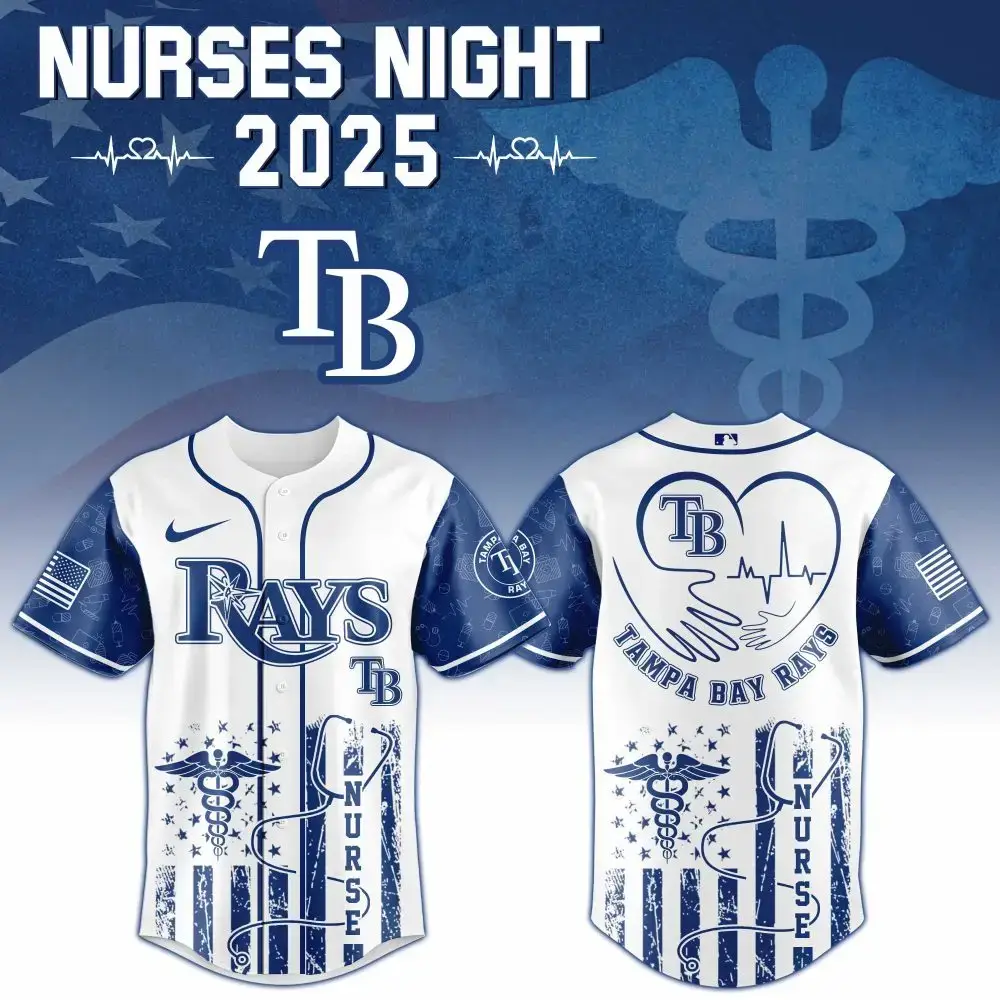 Nurses Night 2025 Tampa Bay Rays Jersey - Limited Edition Tribute Apparel Image