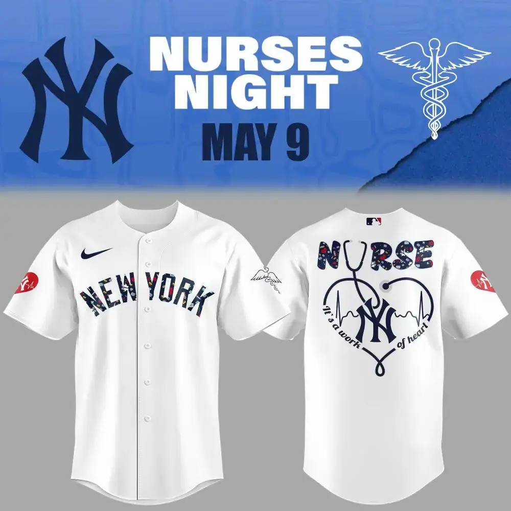 Nurses Night New York Baseball Jersey - Limited Edition Tribute Apparel Image