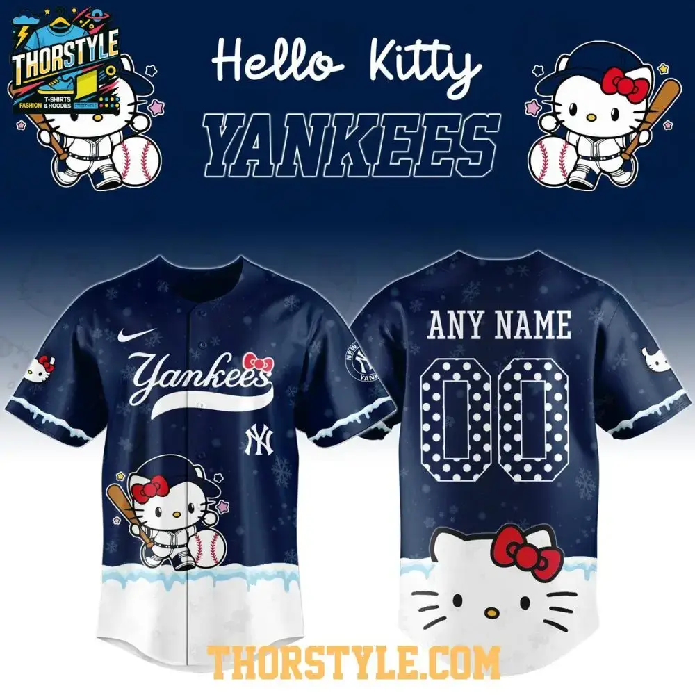 Ny Yankees Hello Kitty 2026 Night New Season Personalized Baseball Jersey Image