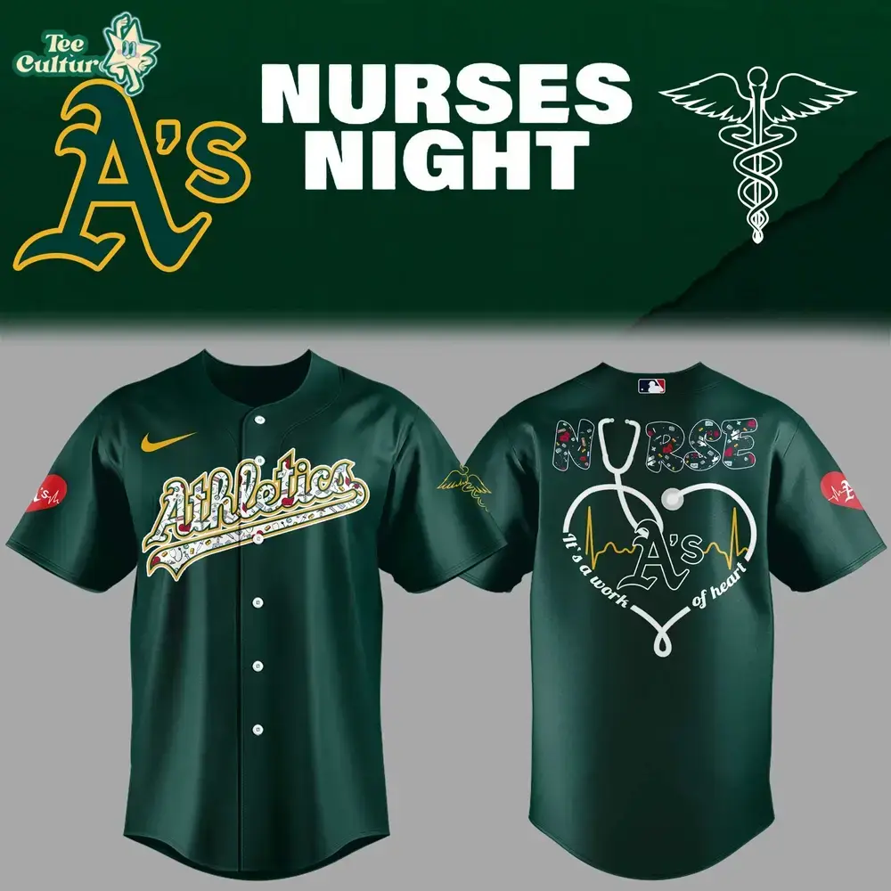 Oakland Athletics 2026 Nurses Appreciation Night MLB Special Jersey Image