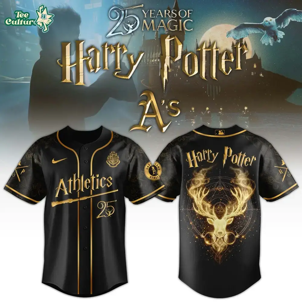Oakland Athletics Harry Potter 25 Years Of Magic Game Night 2026 Limited Edition Jersey Image
