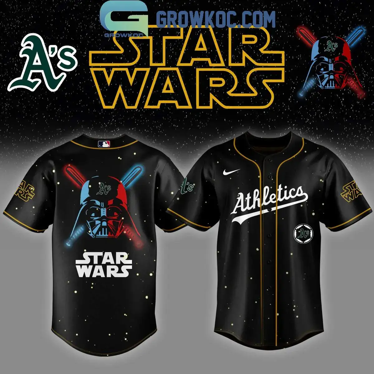 Oakland Athletics MLB x Star Wars 2025 Baseball Jersey Image