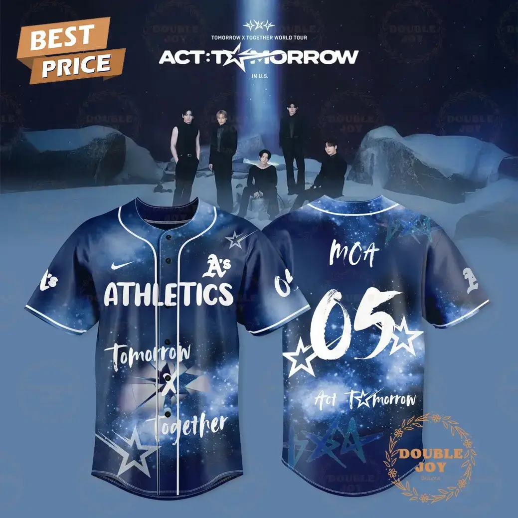 Oakland Athletics x TOGETHER World Tour ACT:TOMORROW Limited Edition Baseball Jersey Image