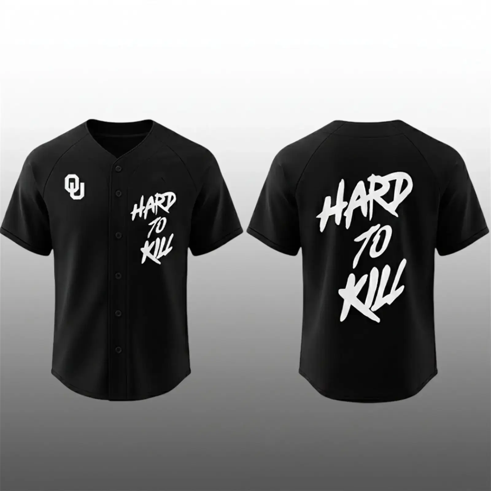 Oklahoma Football Hard To Kill Baseball Jersey Image