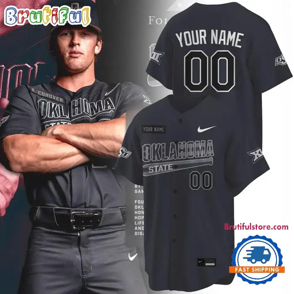 Oklahoma State Cowboys Special Salute To Service Limited Baseball Jersey Image