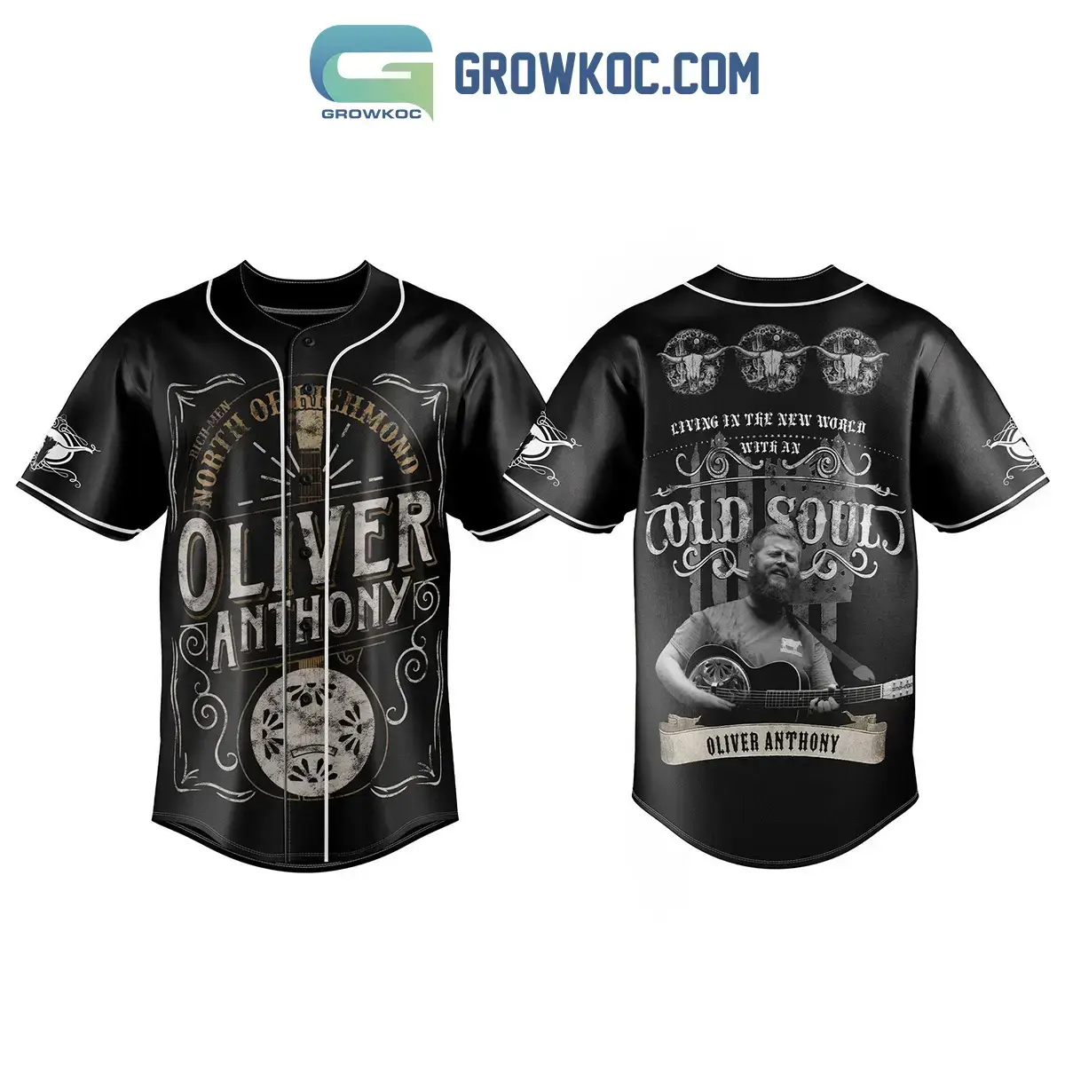 Oliver Anthony Living In The New World With An Old Soul Baseball Jersey Image
