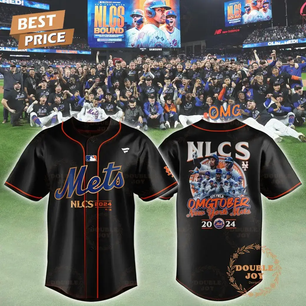 OMG October New York Mets 2024 Baseball Jersey Image