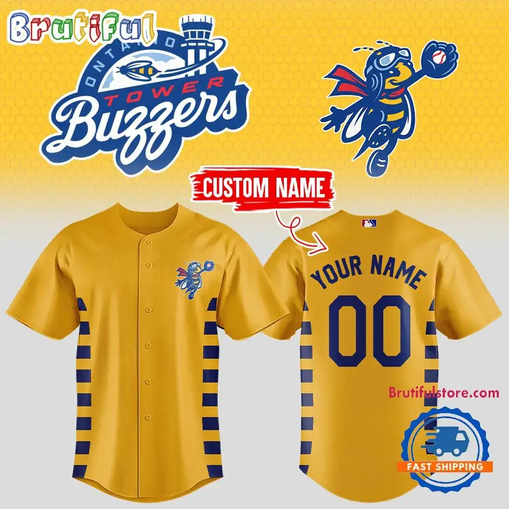 Ontario Tower Buzzers 2025 Baseball Custom Jersey Shirt Image