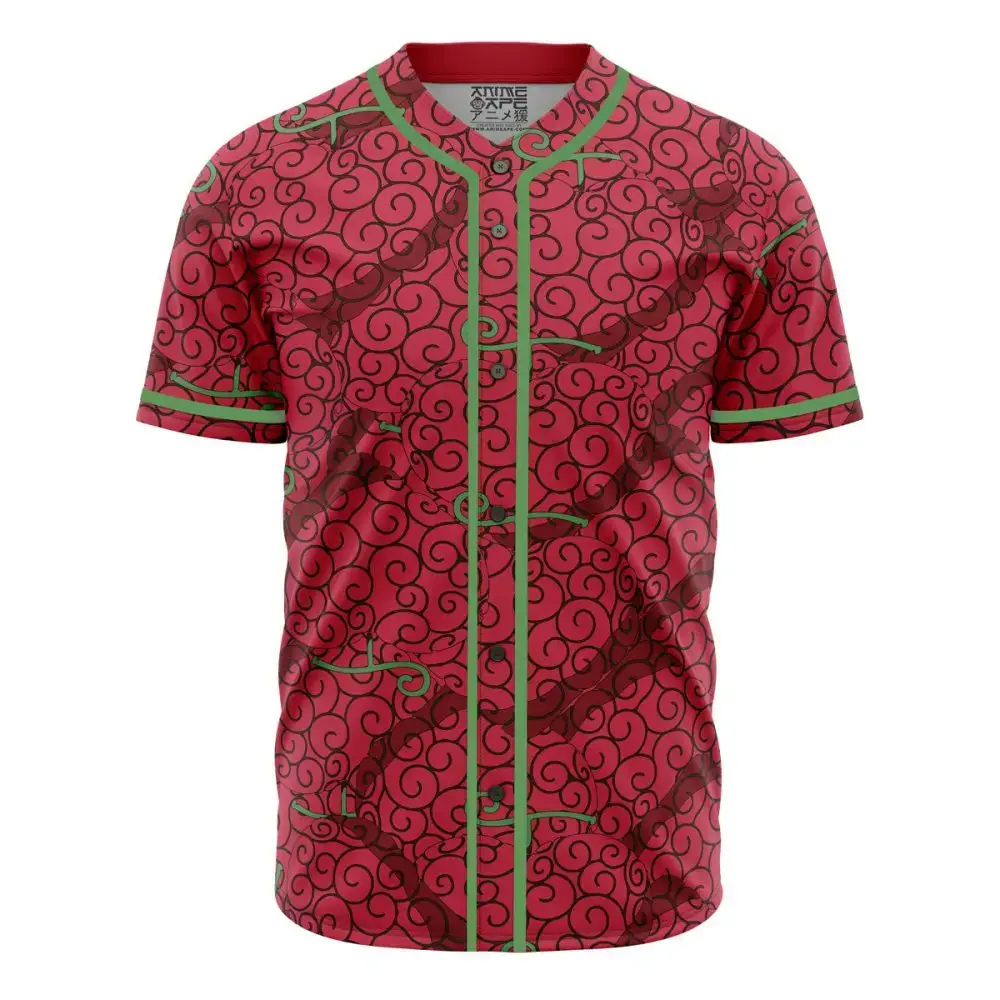 Ope Ope No Mi Devil Fruit One Piece Baseball Jersey Image