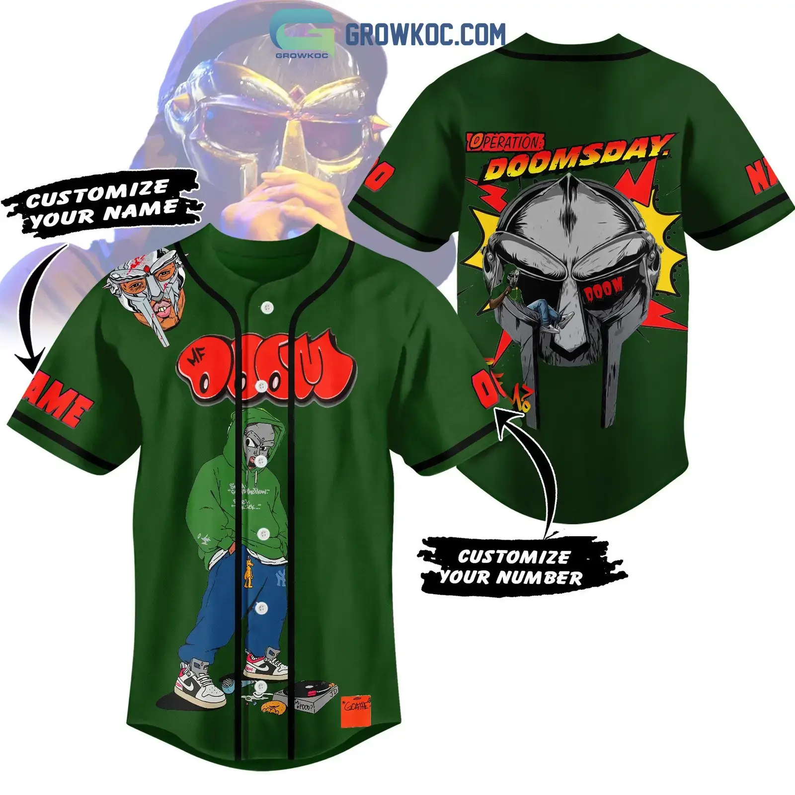 Operation Doomsday Personalized Baseball Jersey Image