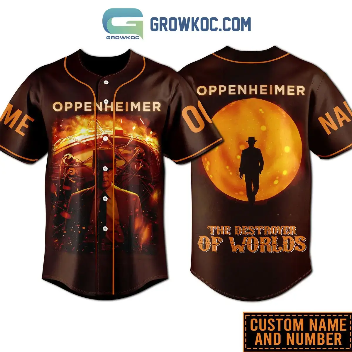 Oppenheimer The Destroyer Of Worlds Personalized Baseball Jersey Image