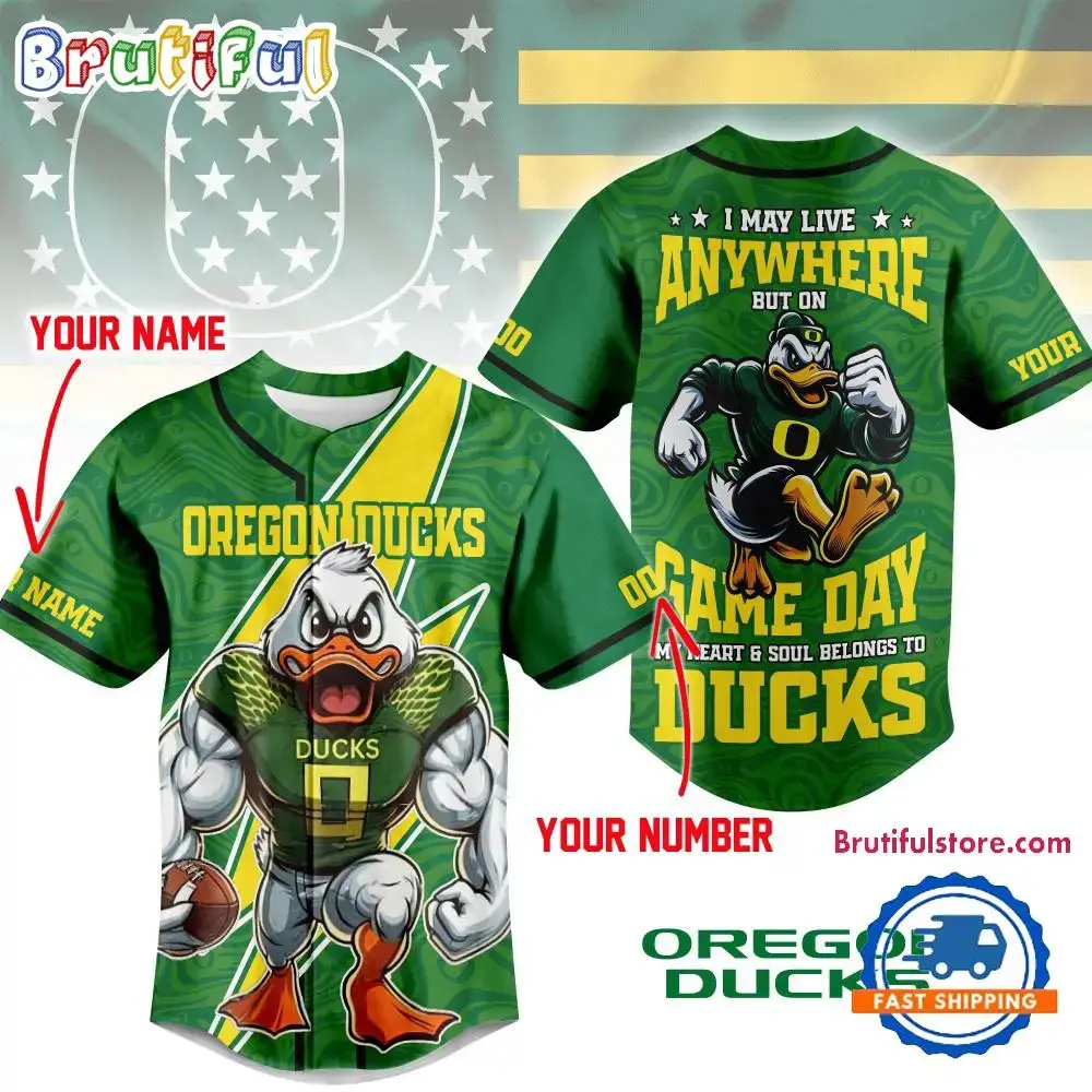 Oregon Ducks 2025 NCAA Game Day Jersey Shirt Image