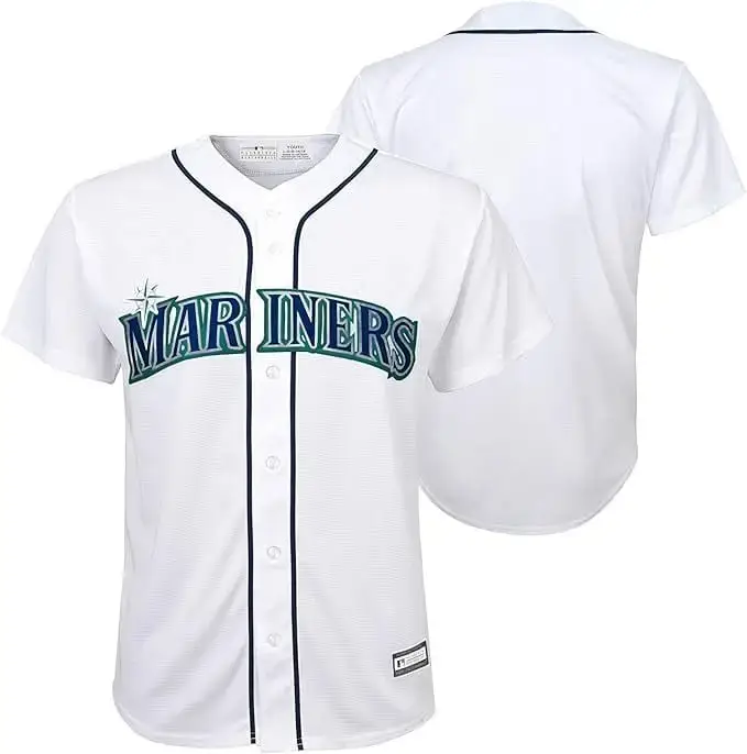 OuterStuff Seattle Mariners White Home Team Baseball Jersey Image