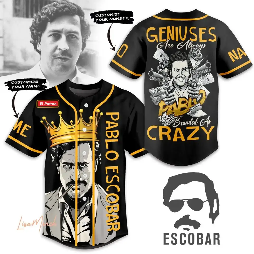 Pablo Escobar Baseball Jersey Image