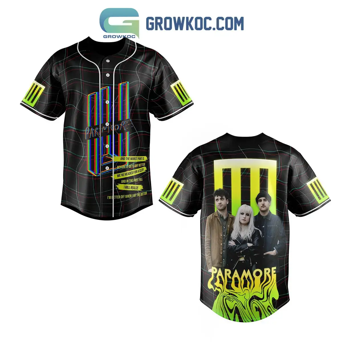 Paramore And The Worst Part Is Before It Gets Any Better Baseball Jersey Image