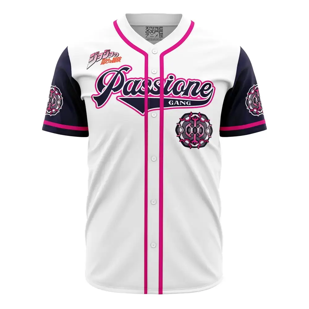 Passione Gang Golden Wind Jojo’S Bizarre Adventure Baseball Jersey Image