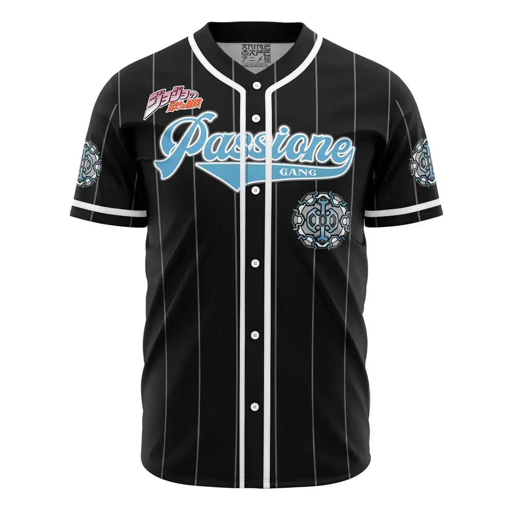 Passione Gang Jojo’S Bizarre Adventure Baseball Jersey Image