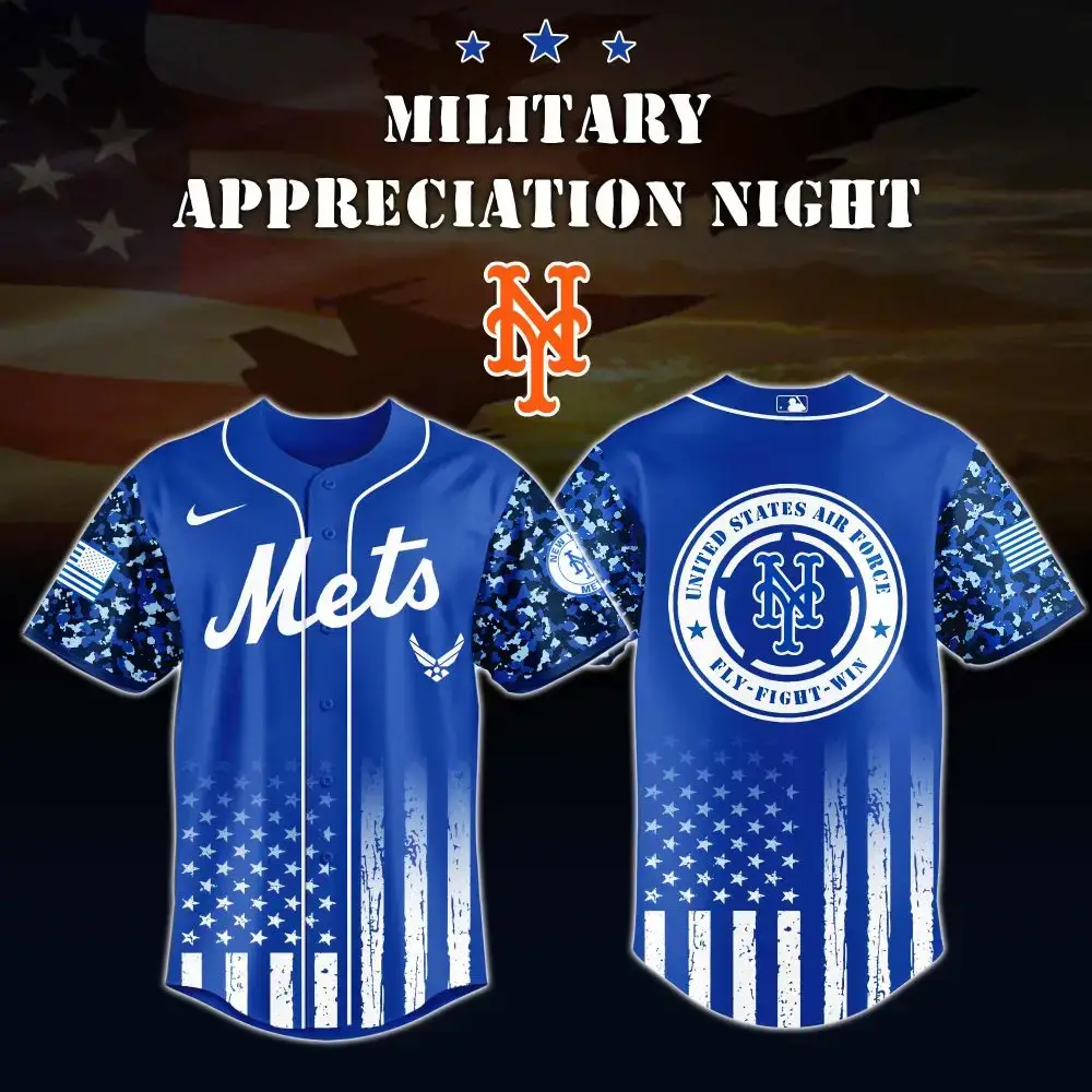 Patriotic Mets Jersey - Military Appreciation Night Special Edition Image