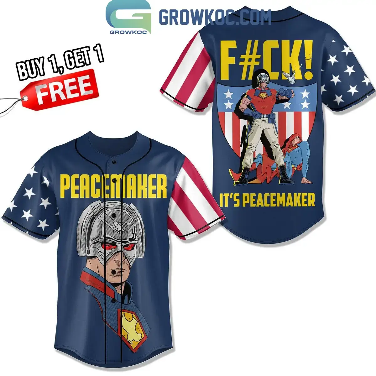 Peacemaker It's Peacemaker Personalized Baseball Jersey Image