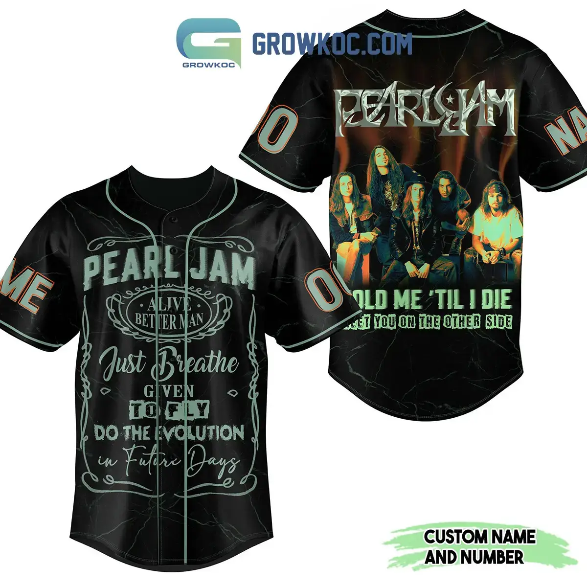 Pearl Jam Just Breath Given To Fly Do The Evolution In Future Days Personalized Baseball Jersey Image