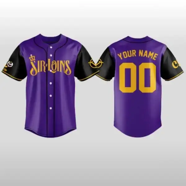 Personalized 2026 Central Valley Sir Loins X Visalia Rawhide The Royal Identity Baseball Jersey Image