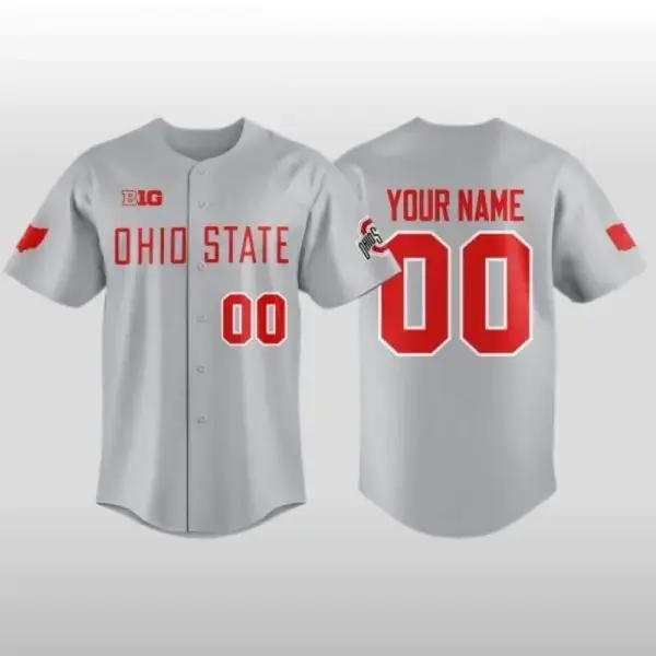 Personalized 2026 Ohio State Buckeyes Baseball Jersey Image