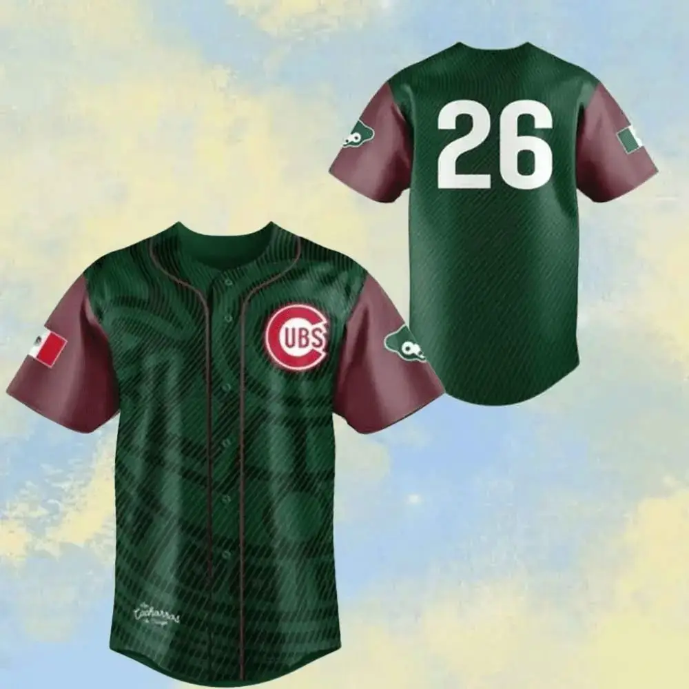 Personalized Chicago Cubs Mexican Heritage Night Baseball Jersey Cubs Merch Fans Gifts Image