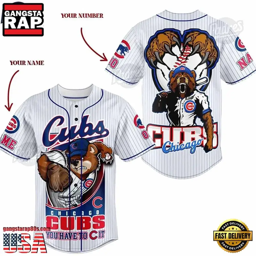 Personalized Chicago Cubs Summer Baseball Jersey Shirt Image