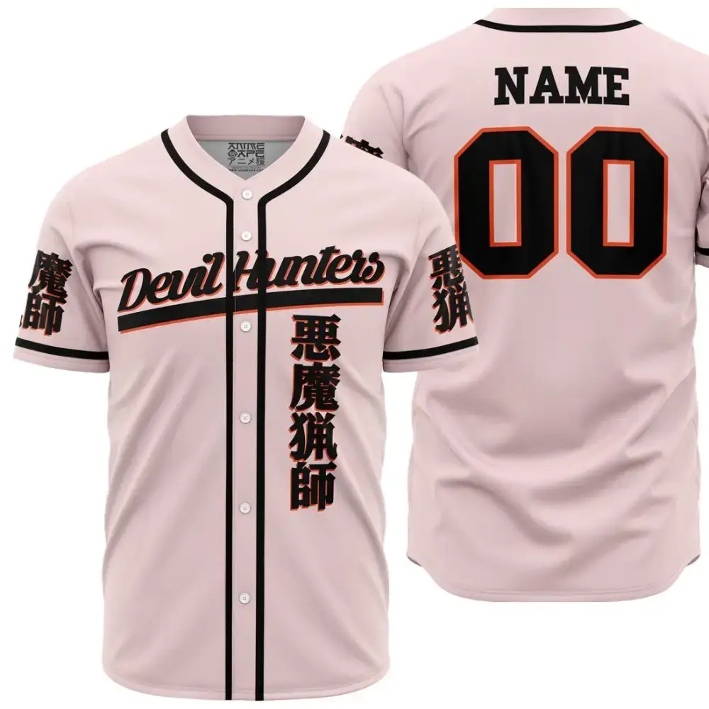 Personalized Denji Devil Hunter Chainsaw Man Baseball Jersey Image