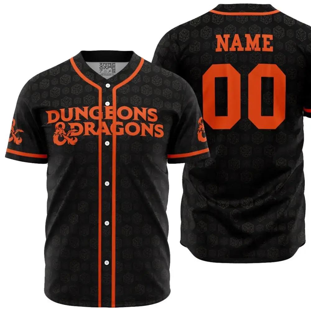 Personalized Dungeons & Dragons Baseball Jersey Image