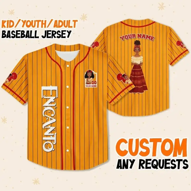 Personalized Encanto Baseball Jersey - Custom Name For Kids, Youth & Adults Image