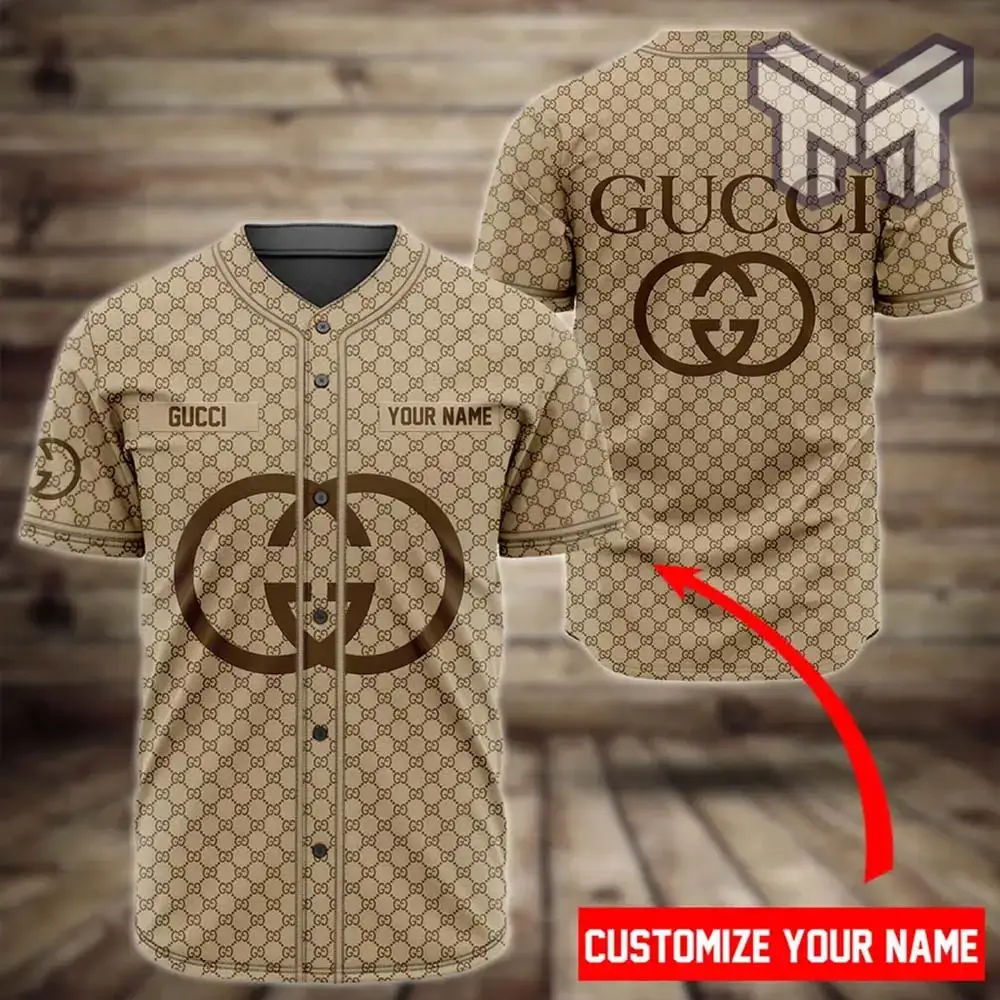 Personalized Gucci Baseball Jersey Shirt Luxury Clothing Clothes Sport Outfit For Men Women Hot Type01 Image