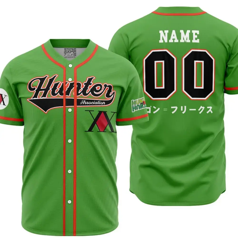 Personalized Hunter Association Hunter X Hunter Baseball Jersey Image