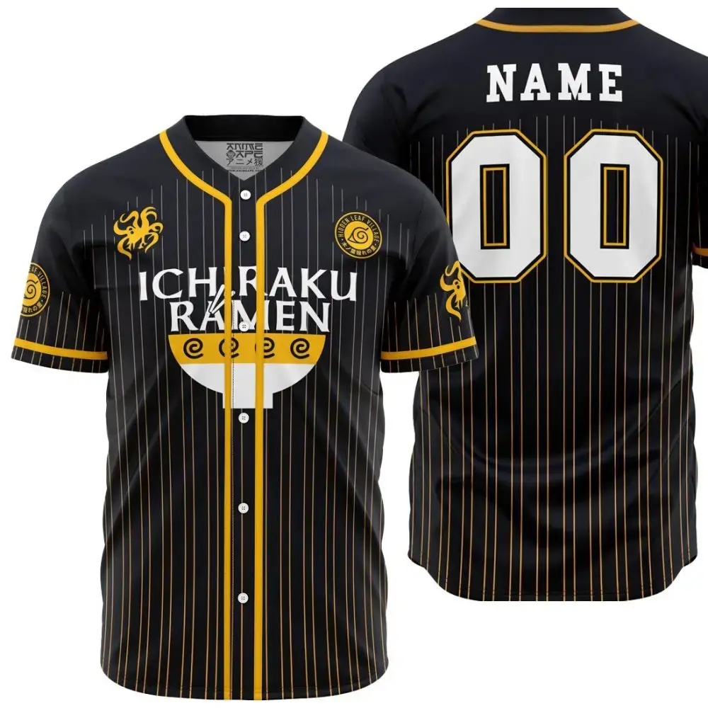 Personalized Ichiraku Ramen Shippuden Baseball Jersey Image