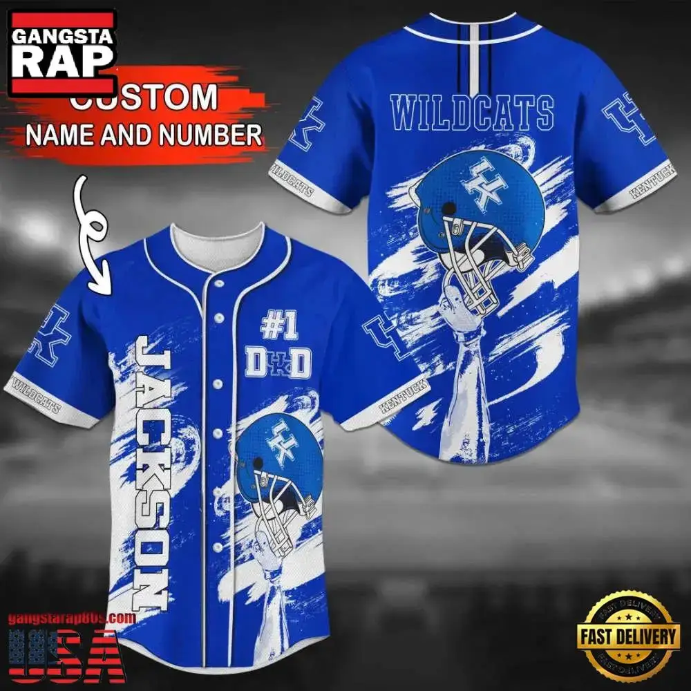Personalized Kentucky Wildcats Summer Baseball Jersey Shirt Image