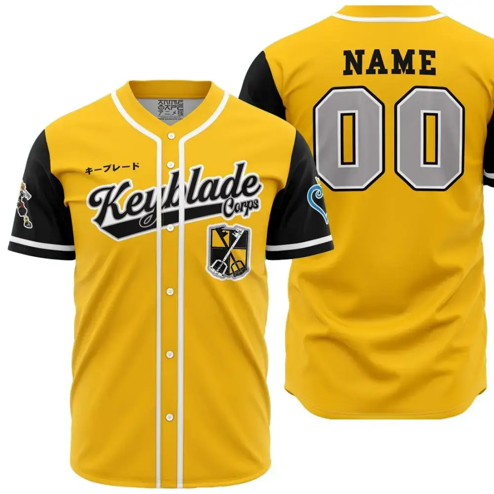 Personalized Keyblade Corps Sora Kingdom Hearts Baseball Jersey Image