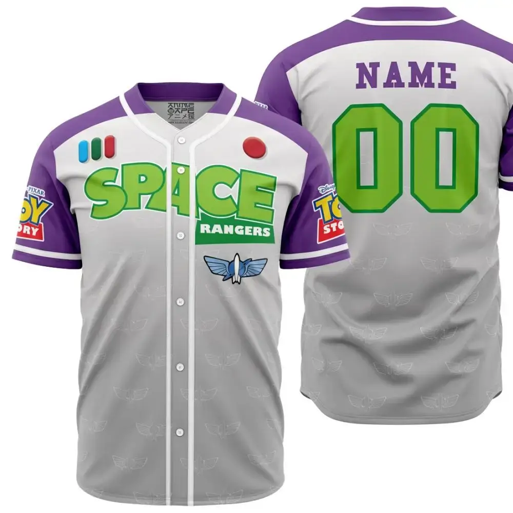 Personalized Lightyear Toy Story Baseball Jersey Image