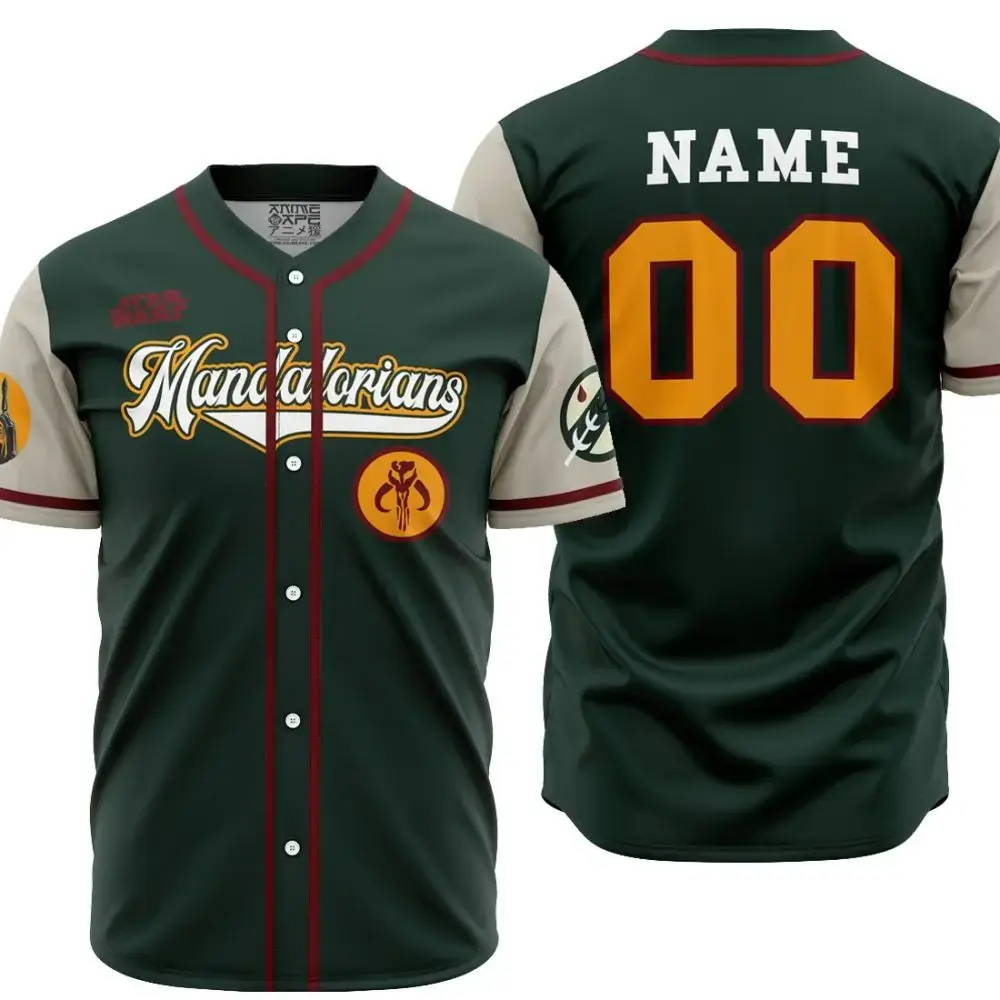 Personalized Mandalorians Boba Fett Star Wars Baseball Jersey Image