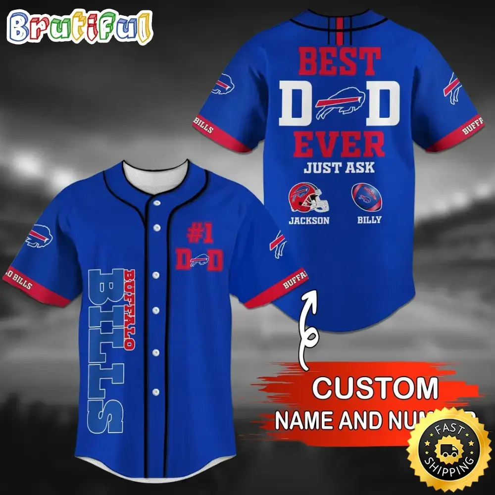 Personalized NFL Buffalo Bills Baseball Jersey Vintage Baseball Gear Image
