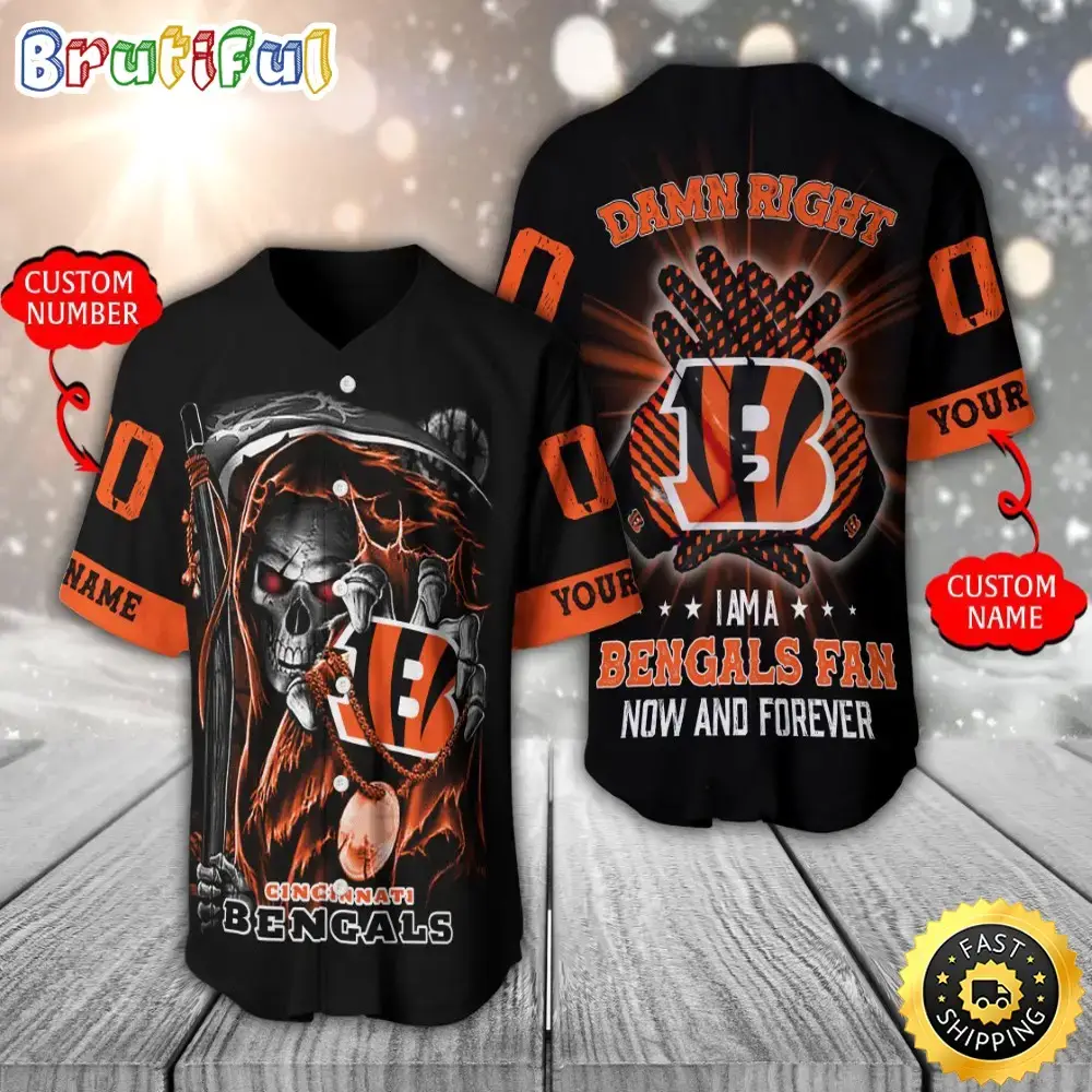 Personalized NFL Cincinnati Bengals Baseball Jersey Classic Baseball Jerseys Image