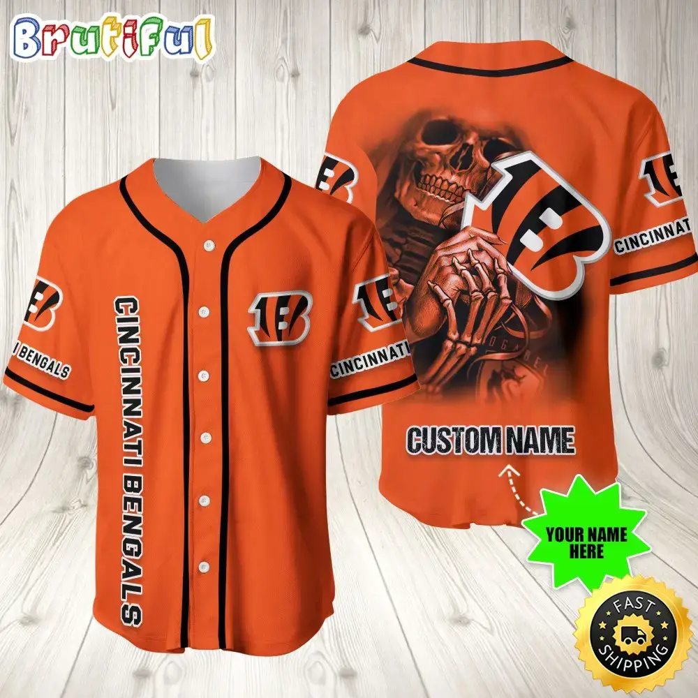 Personalized NFL Cincinnati Bengals Baseball Jersey Essential Team Tops Image