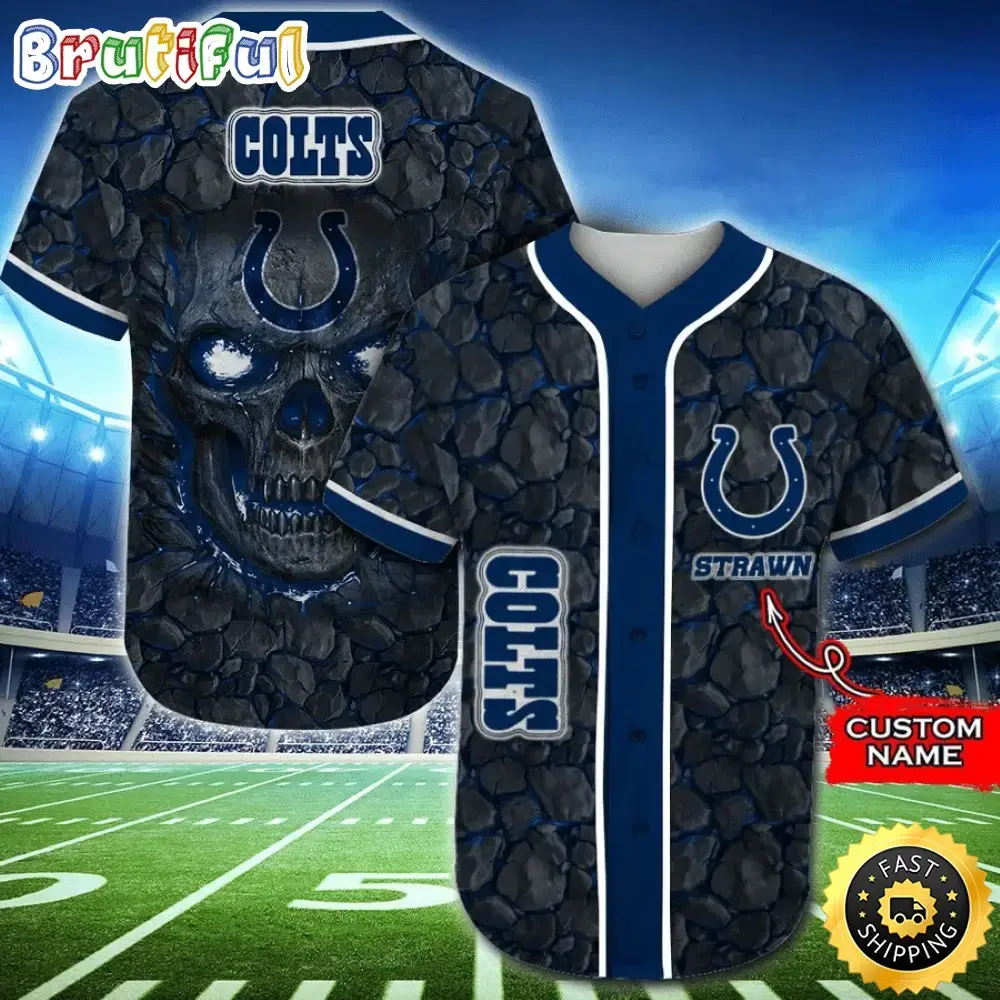 Personalized NFL Indianapolis Colts Baseball Jersey Essential Team Tops Image