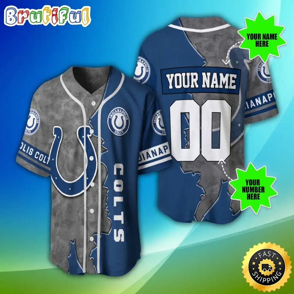 Personalized NFL Indianapolis Colts Baseball Jersey Fan Favorite Jerseys Image
