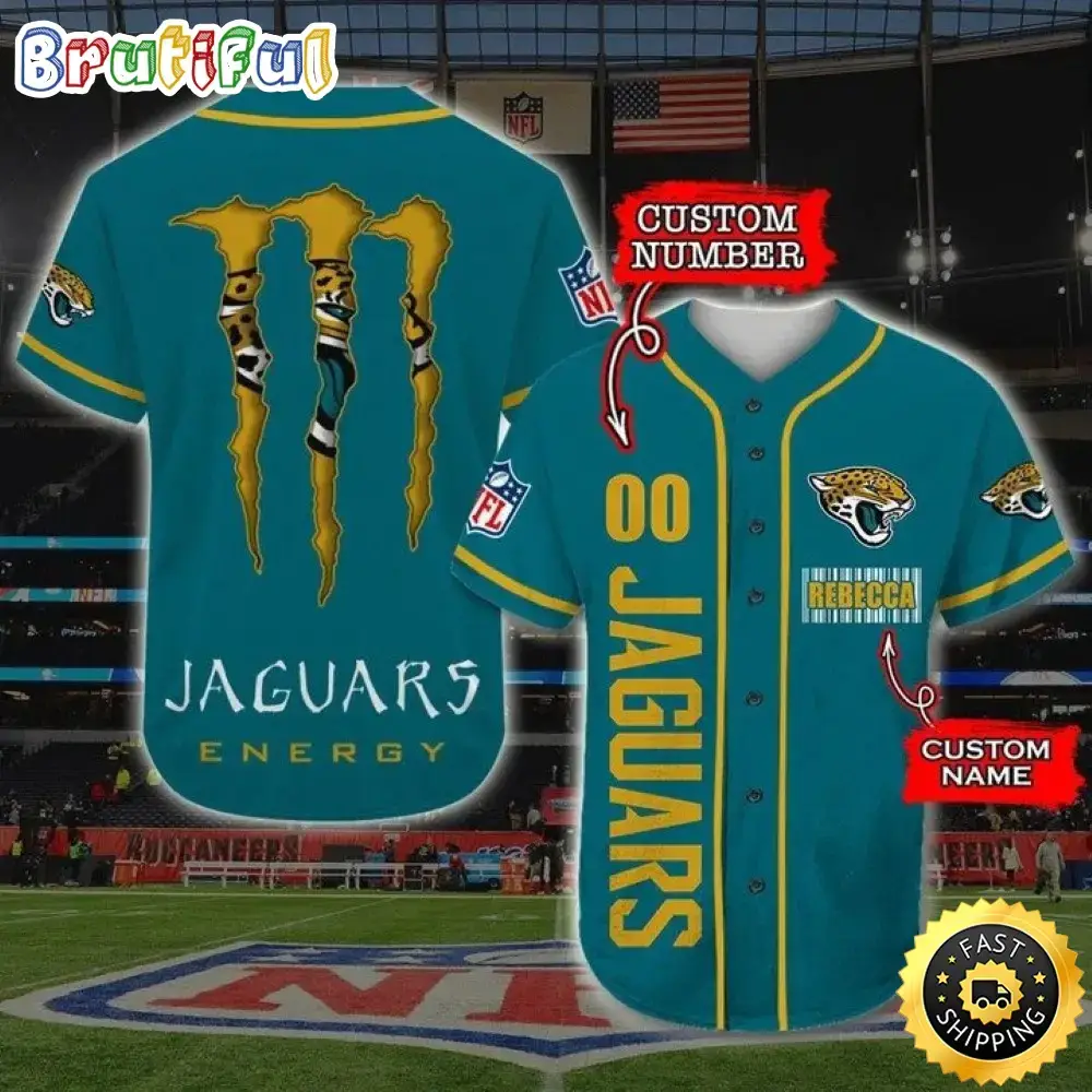 Personalized NFL Jacksonville Jaguars Baseball Jersey Sportswear Tops Image