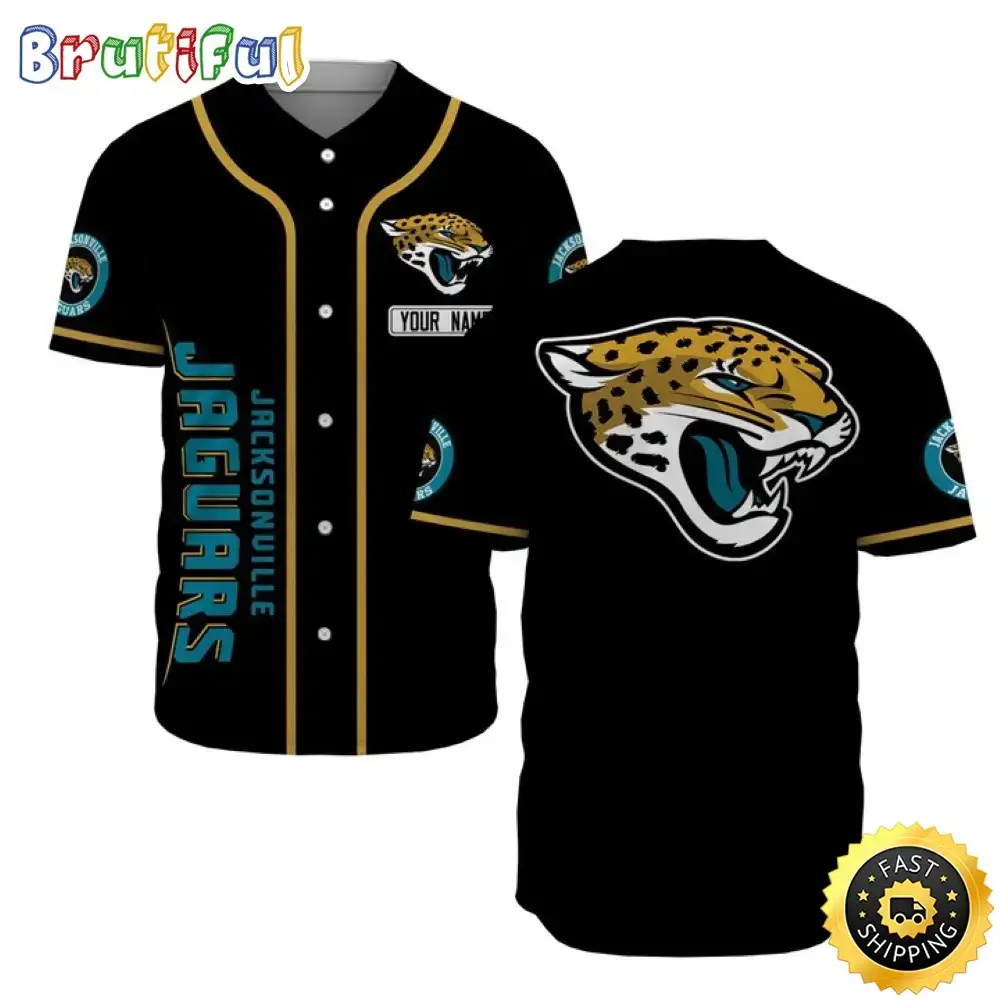 Personalized NFL Jacksonville Jaguars Baseball Jersey Sporty Team Jerseys Image