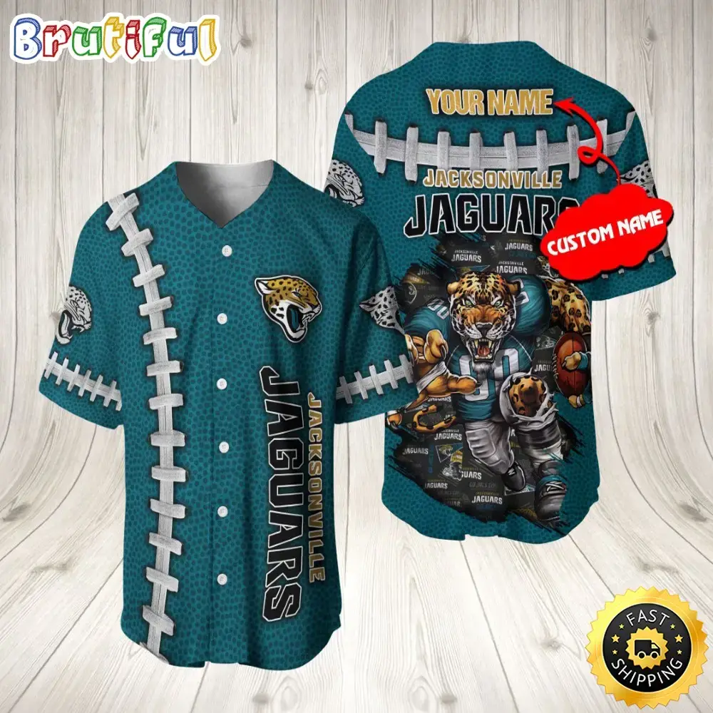 Personalized NFL Jacksonville Jaguars Baseball Jersey Stylish Baseball Tops Image