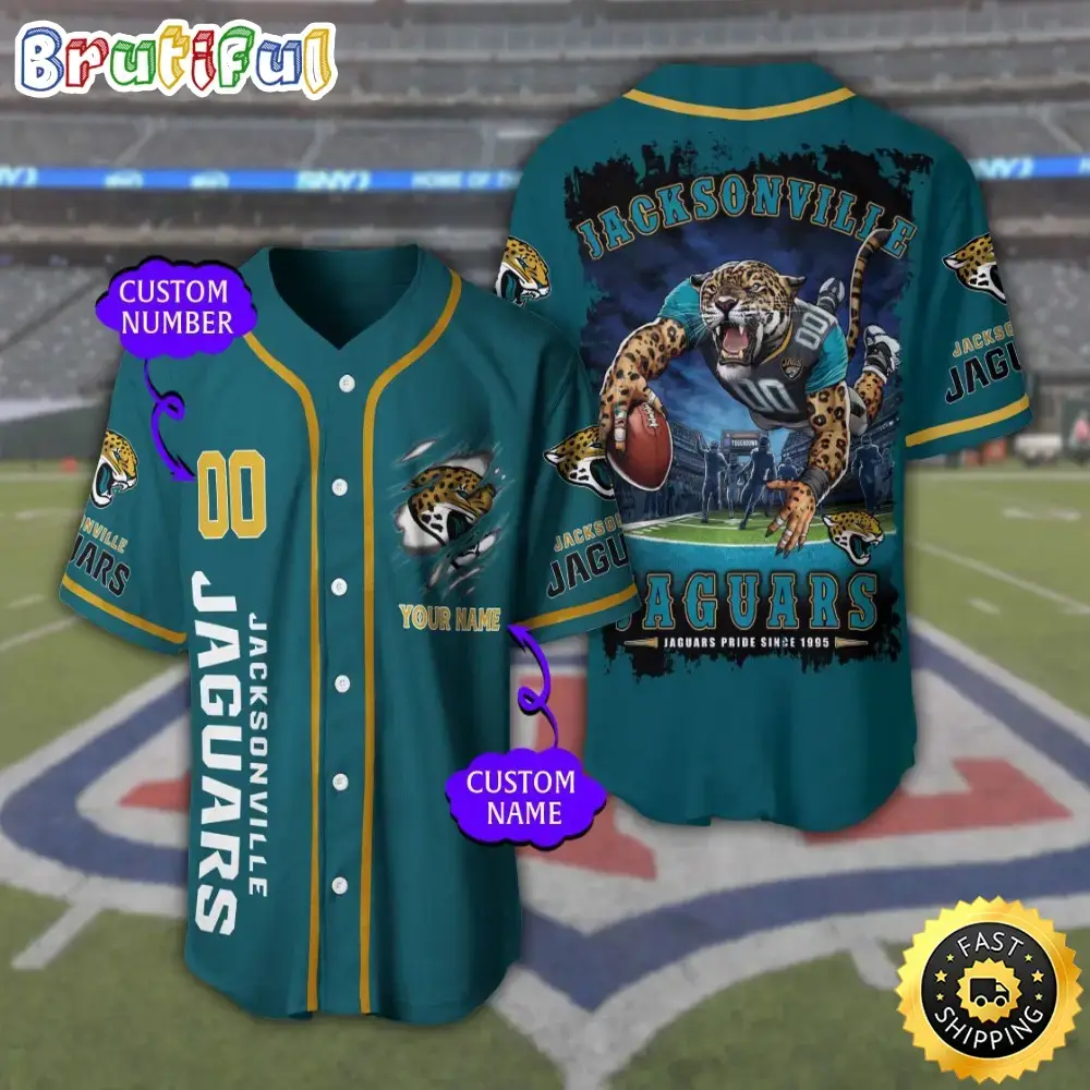 Personalized NFL Jacksonville Jaguars Baseball Jersey Tradition in Jerseys Image