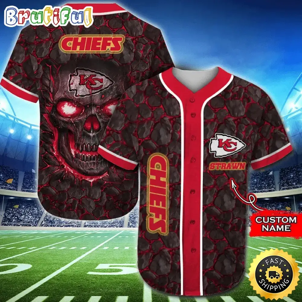 Personalized NFL Kansas City Chiefs Baseball Jersey Fan Favorite Jerseys Image
