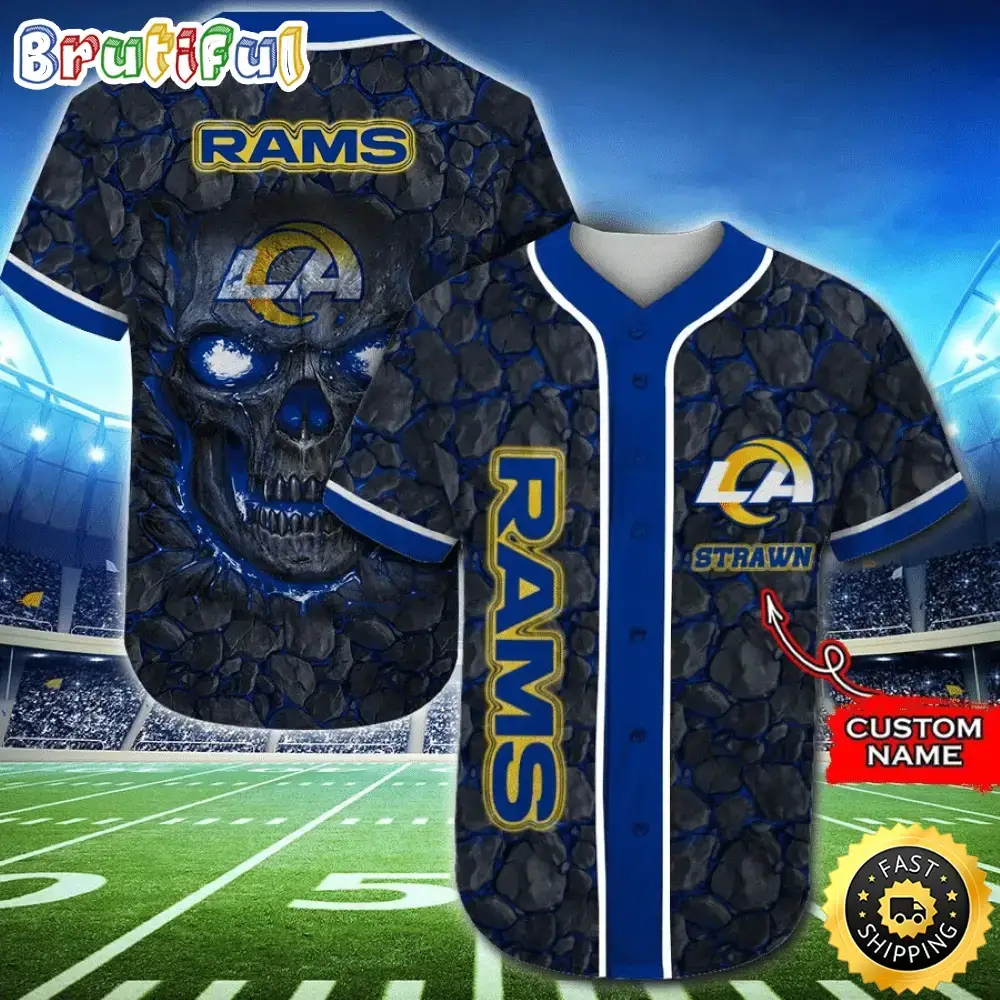 Personalized NFL Los Angeles Rams Baseball Jersey Athletic Style Jerseys Image